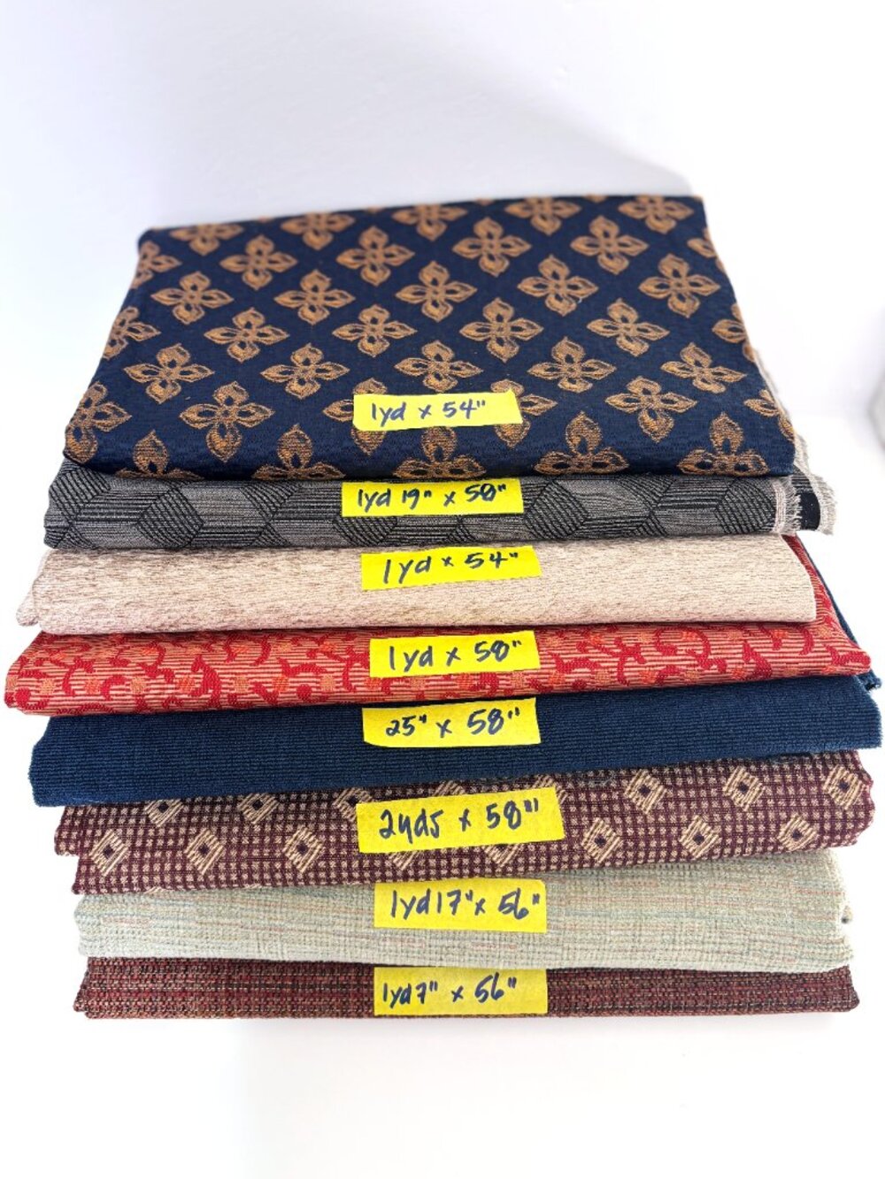 Over 8 Pounds of Upholstery Fabric Remnants